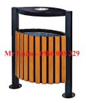Thùng rác gỗ ngoài trời A37-K