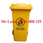 Thùng rác nhựa 240 Lít vàng