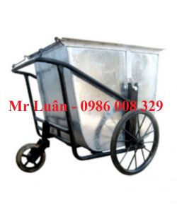 Xe thu gom rác bằng tôn 400L