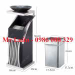 Thùng rác inox đại sảnh chữ Z