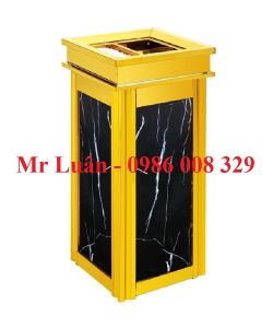 Thùng rác inox đá hoa cương A17-A