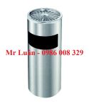Thùng rác inox tròn gạt tàn A35-C