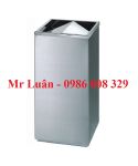 Thùng rác inox chữ nhật nắp lật