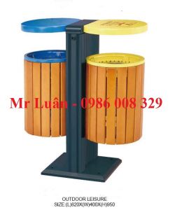 Thùng rác ngoài trời NTL-031B
