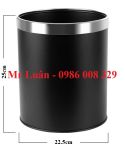 Thùng rác văn phòng đen 1 lớp