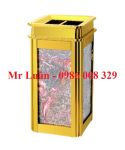 Thùng rác inox đá hoa cương A1
