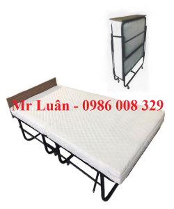 Giường gấp nệm dày 10cm