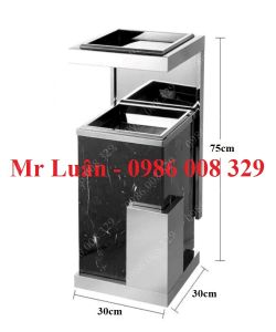 Thùng rác inox trang trí A71