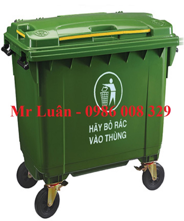 Thùng rác nhựa HDPE 660L