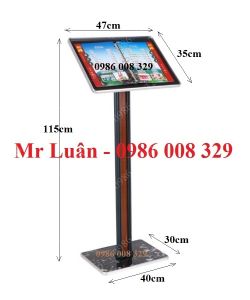 Giá để menu nhà hàng cafe