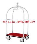 Xe đẩy hành lý khách sạn D13-B trắng