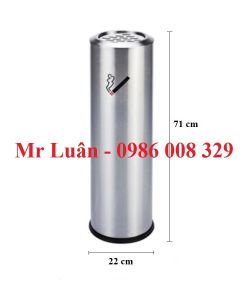 Cột trụ inox gạt tàn hình tròn
