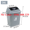 thung-rac-nhua-xam-nap-day-20l - ảnh nhỏ  1