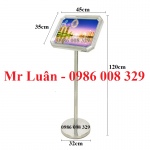 Bảng thông báo inox trắng 8 cạnh A3