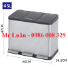 thung-rac-inox-dap-chan-45l-3-ngan - ảnh nhỏ 7