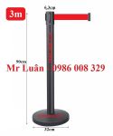Trụ thép sơn đen dây 3m đỏ