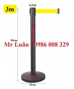 Trụ thép sơn đen dây 3m vàng