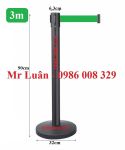 Trụ thép sơn đen dây 3m xanh lá
