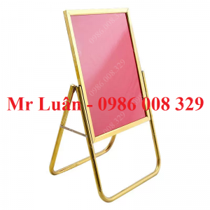 Bảng thông báo inox vàng 800x600 chữ A