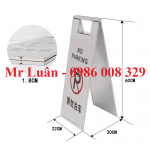 Biển cảnh báo chú ý inox chữ A1