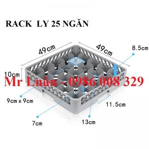 Rack đựng ly cốc 25 ngăn