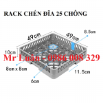 Rack đựng chén đĩa 25 chông