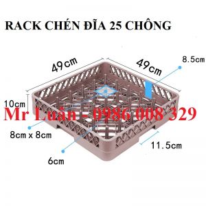 Rack đựng chén đĩa 25 chông
