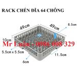 Rack đựng bát đĩa 64 chông