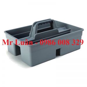 Khay nhựa đựng dụng cụ vệ sinh có tay cầm