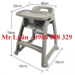 Ghế ngồi ăn trẻ em nhà hàng bằng nhựa