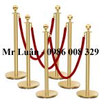 Trụ chắn inox vàng dây võng sự kiện