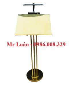 Bảng menu nhà hàng inox vàng có đèn B39-A