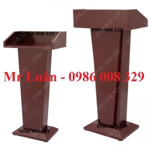 Bục phát biểu bục đứng lễ tân nhà hàng màu đỏ