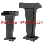 Bục phát biểu bục đứng lễ tân nhà hàng màu đen