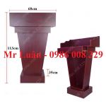 Bục phát biểu gỗ công nghiệp màu đỏ cánh gián