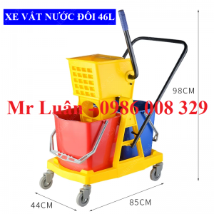 Xe vắt nước lau sàn đôi 46L