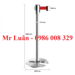 Trụ barie inox đế chữ U