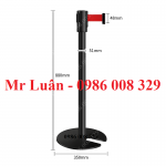 Trụ barie inox đen đế chữ U