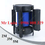 Đầu cuộn dây xanh biển trụ barie inox