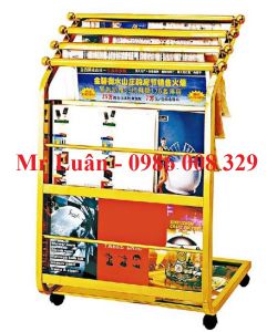 Kệ để tạp chí sách báo  H26 vàng