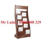 Kệ để tạp chí sách báo gỗ công nghiệp màu nâu