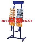 Kệ để tạp chí sách báo thép sơn xanh 2
