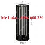 Thùng đựng ô dù hình tròn thép sơn đen