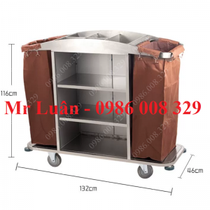 Xe đẩy dọn buồng phòng khách sạn X08