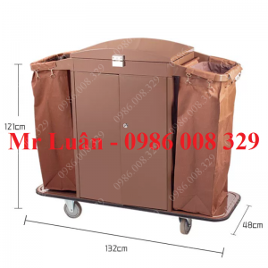 Xe đẩy dọn buồng phòng khách sạn X06