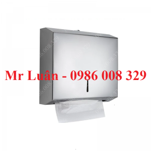Hộp đựng giấy lau tay chữ nhật inox bóng