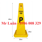 Biển báo chỗ đỗ xe hình trụ bằng nhựa