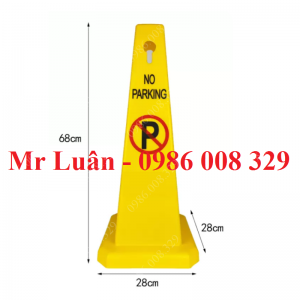 Biển báo cấm đỗ xe hình trụ bằng nhựa
