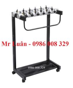 Kệ để ô dù màu đen 12 ô có khóa