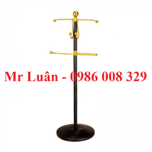 Cây treo quần áo khách sạn thép sơn đen 1m2